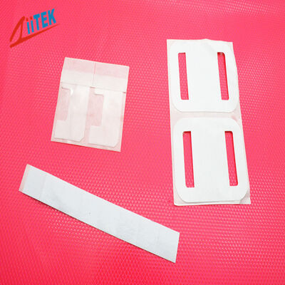 0.3mm Thickness IGBT Heatsink White Thermal Adhesive Tape With Glass Fiber Backing Acrylic