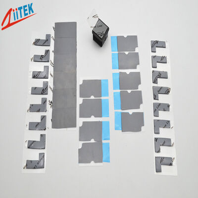 High Thermal Conductivity 6.0W Non Silicone Gap Pad For Telecommunication Equipment