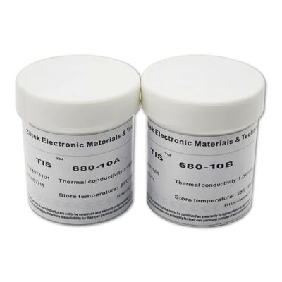 Composto siliconico bicomponente termicamente conduttivo con 1,0 W/m-K per l'incollaggio di metalli e PCB